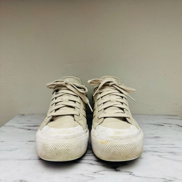 Adidas Bravada 2.0 Beige Platform Sneakers Women’s Size 6.5 - Picture 2 of 11